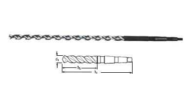 HHS高速钢椎柄深孔超长麻花钻头(type UFL)