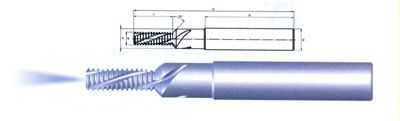 TICN涂层硬质合金公制螺纹铣钻