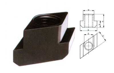 T型槽斜方型螺母